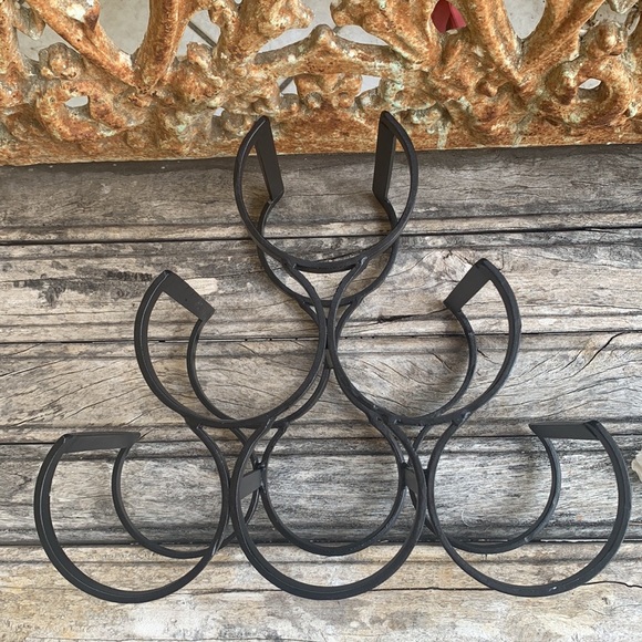 Wright Iron Mid Century Wine Rack - Picture 2 of 9